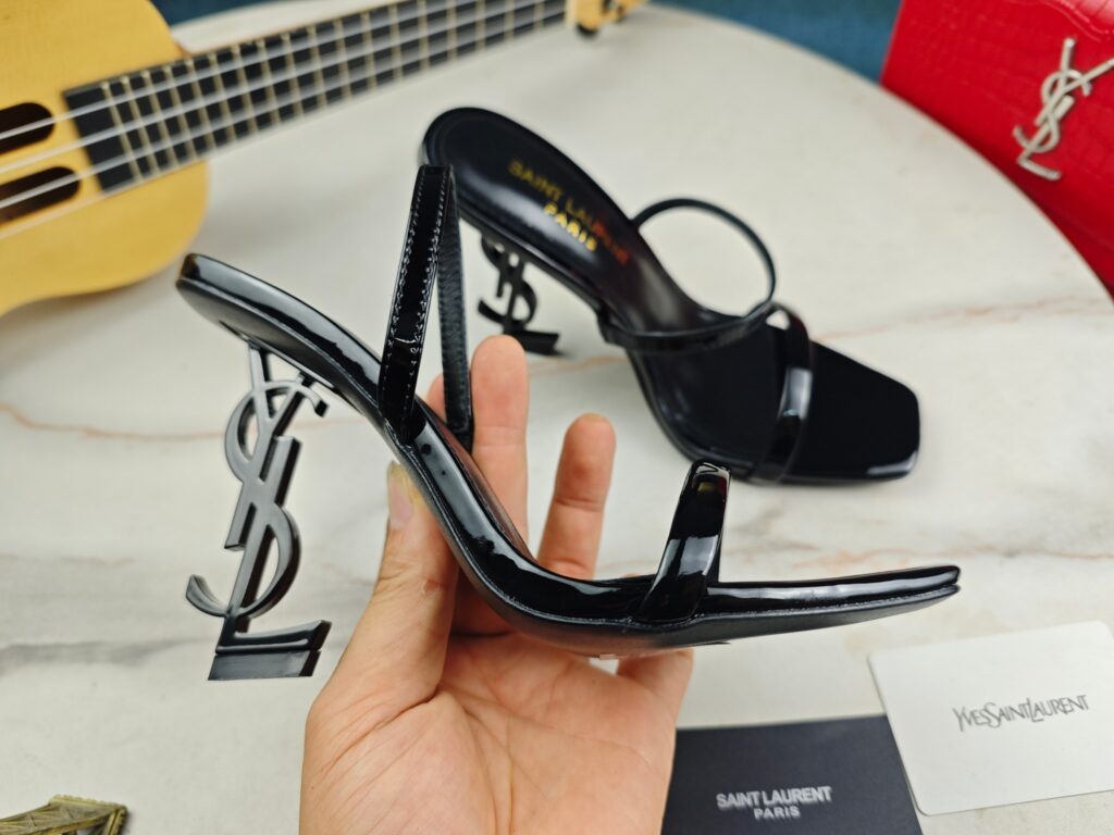 Rhinestone Buckle Stiletto Sandals – Italian Leather 10.5cm High Heels