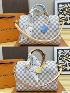 Damier Ebene Neverfull MM LV rep leather bag