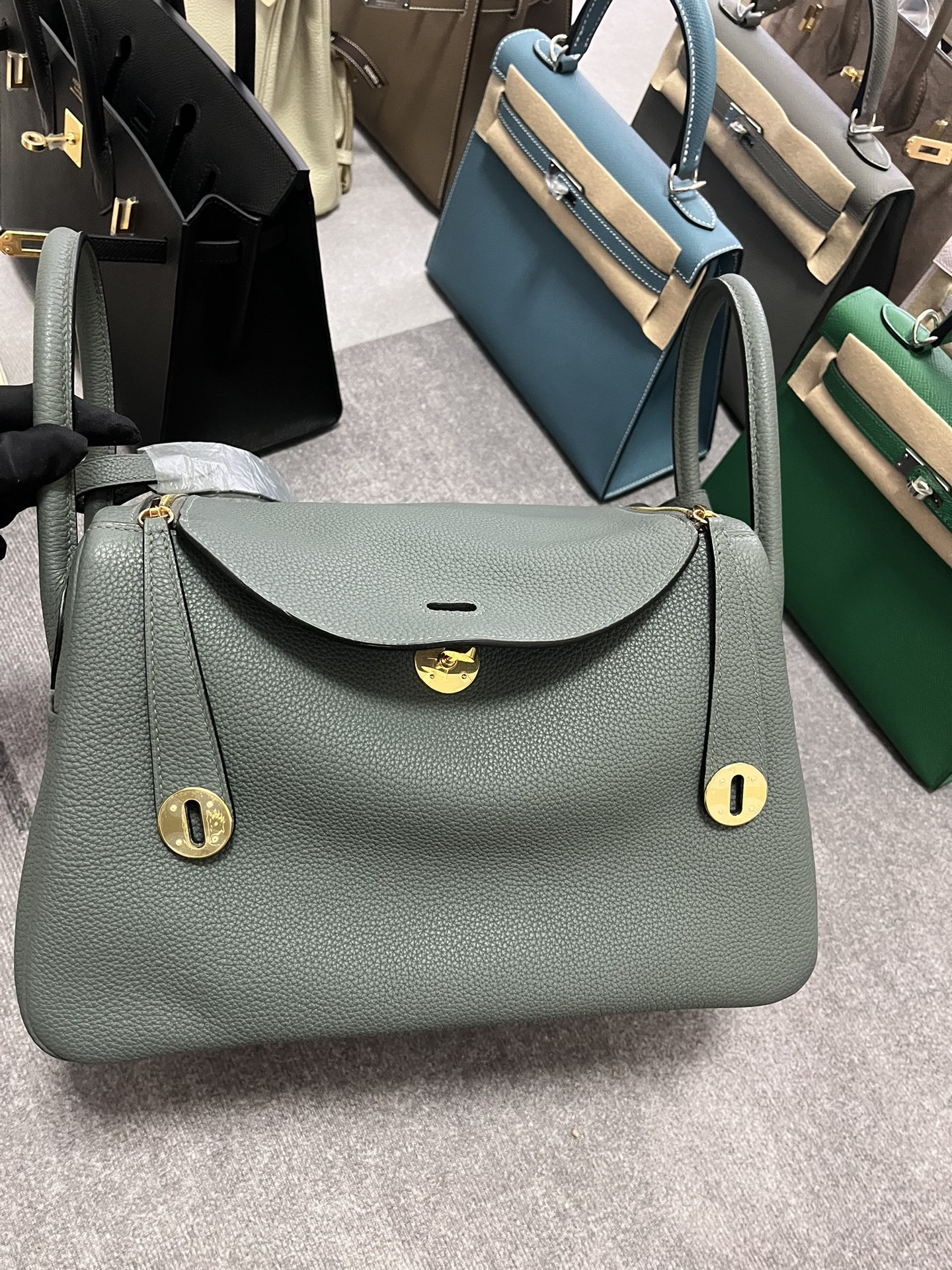 Almond Green Luxury Shoulder Handbag
