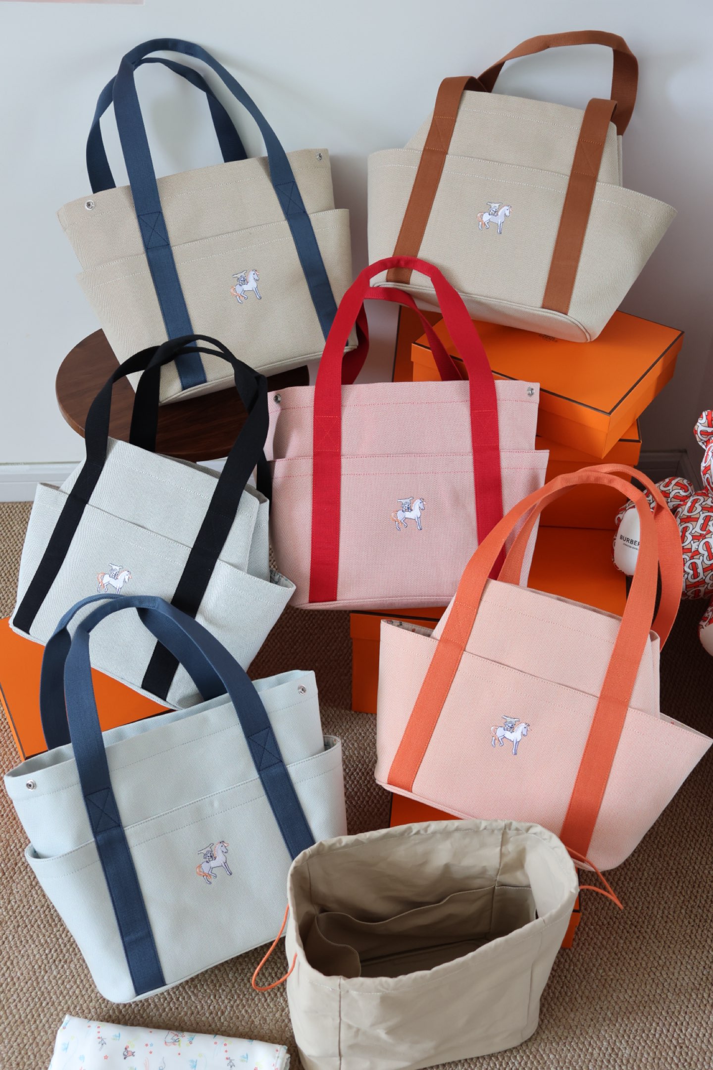 Hermès Animaux Nattes Diaper Bag