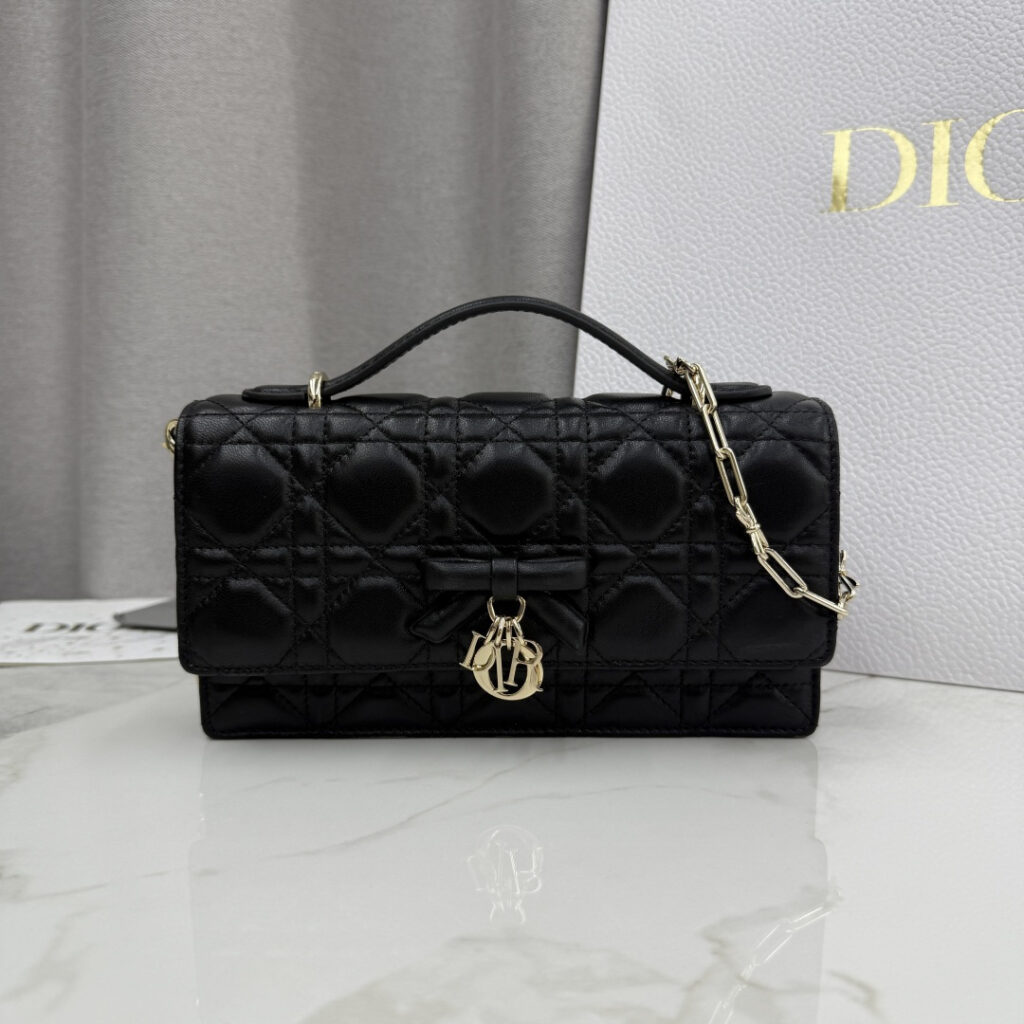 Mini Quilted Leather Chain Handbag