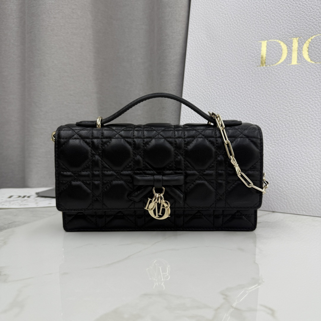 Mini Quilted Leather Chain Handbag
