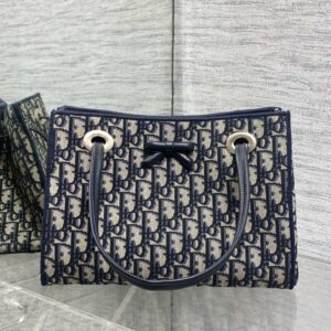 Monogram Canvas Bow Tote Bag USA