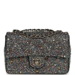 Mini Bedazzled Rectangular Flap Bag