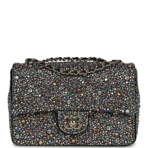 Mini Bedazzled Rectangular Flap Bag