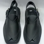 Handmade Black Peshawari Chappal