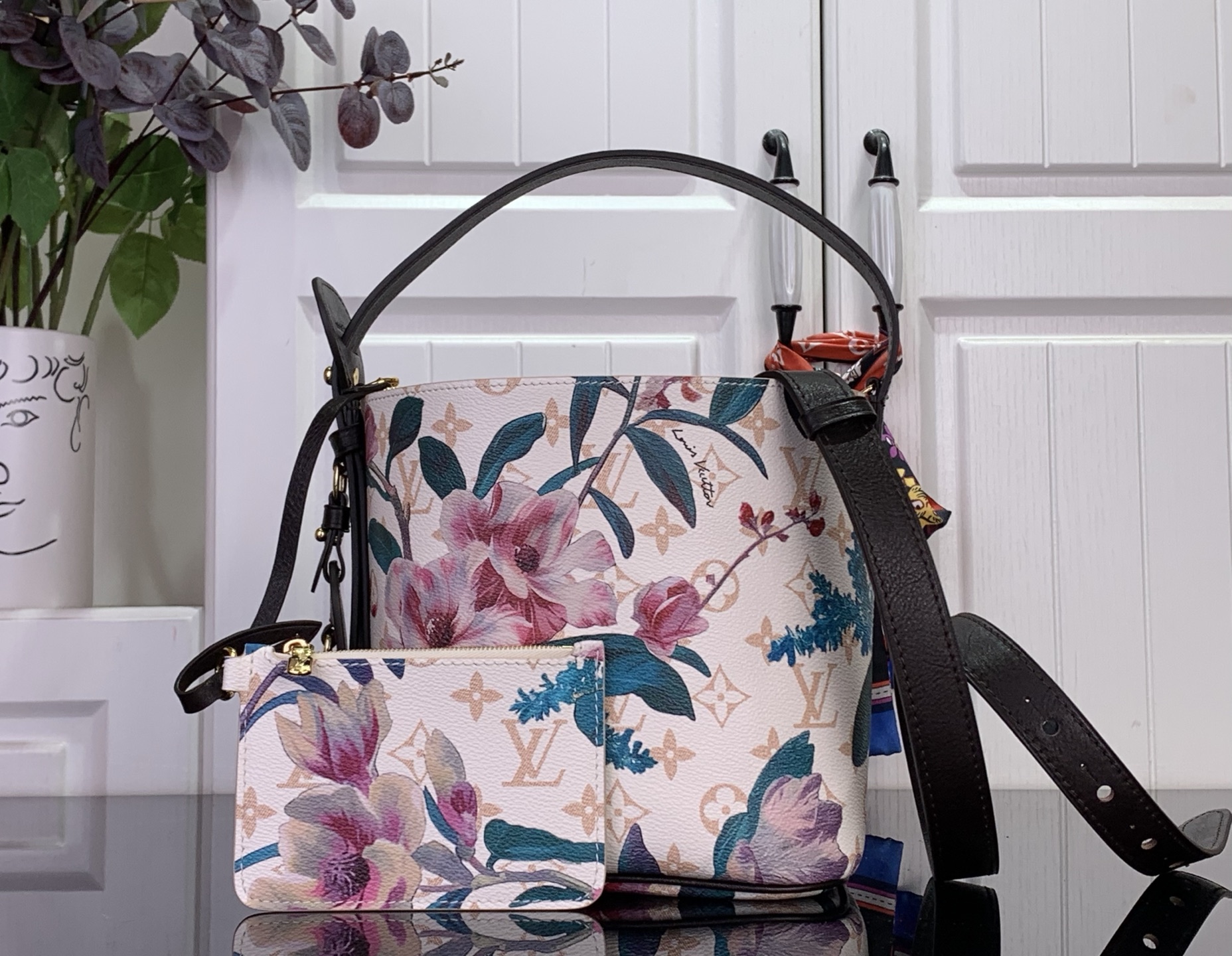 Floral Bucket Handbag