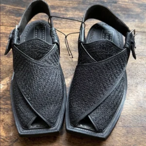 Premium Brown Leather Peshawari Chappal with Vibram Sole