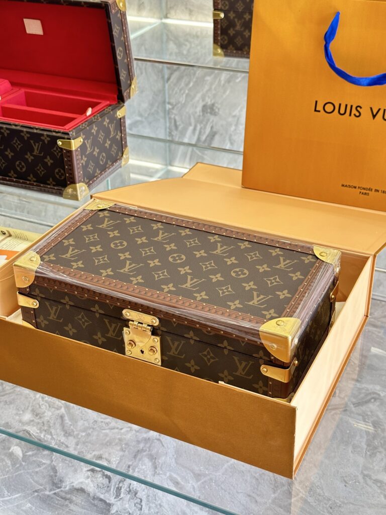 Luxury-Inspired Jewelry Box | Handcrafted Hard Case with Painted Details