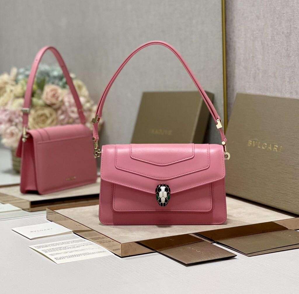 Pink Calfskin East-West Shoulder Bag USA