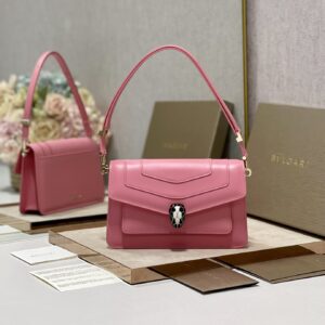 Pink Calfskin East-West Shoulder Bag USA
