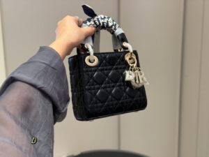 Dior black mini handbag