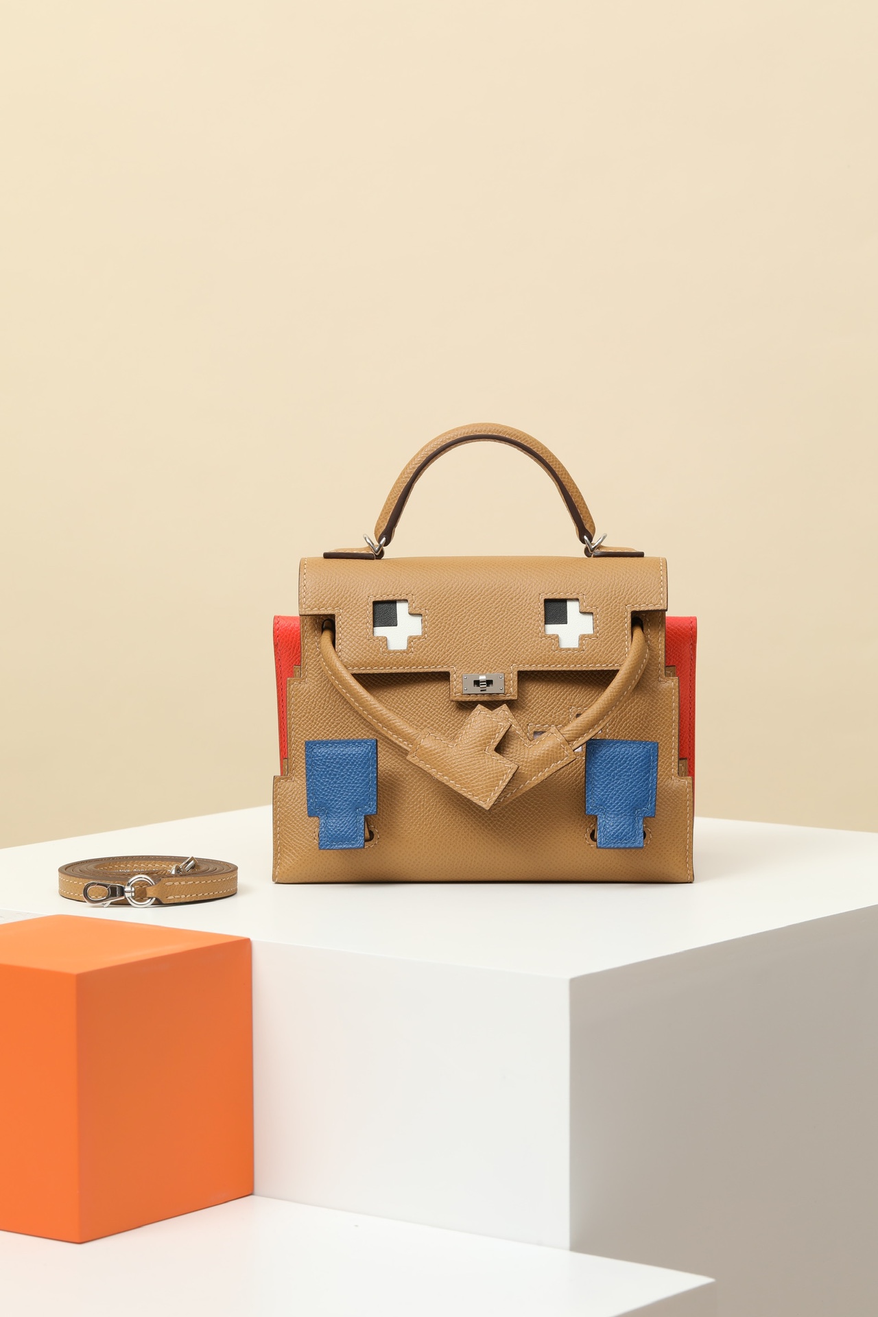 Kelly Doll Picto-Style Mini H Lather Bag USA