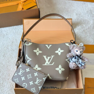 LV monogram leather handbag