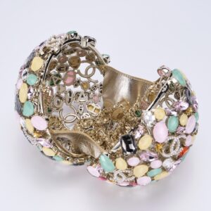 Multicolor Crystal Ball Evening Bag