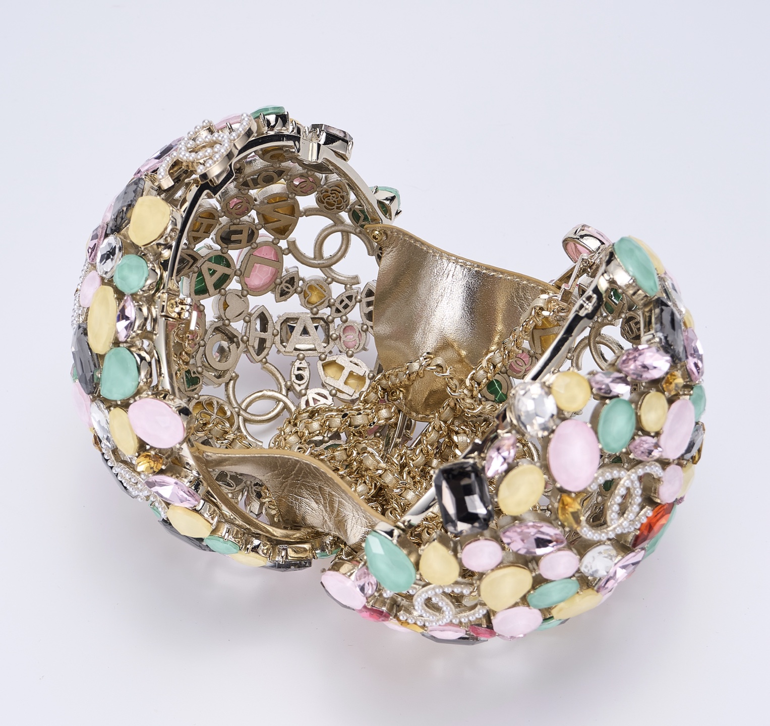 Multicolor Crystal Ball Evening Bag
