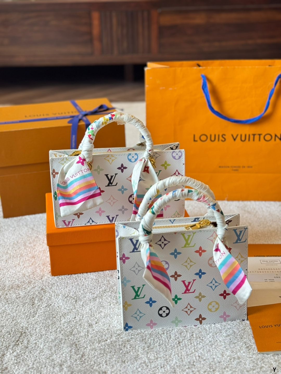 Rep LV Leather Handbag