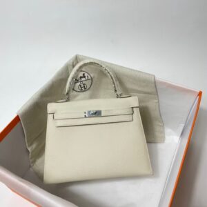 25cm H Leather Handbag