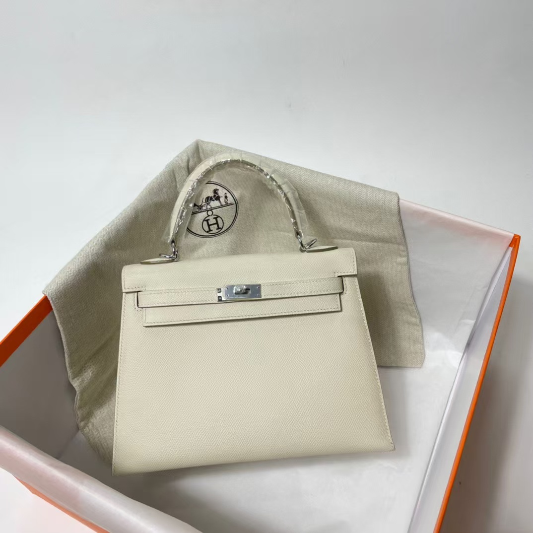 25cm H Leather Handbag
