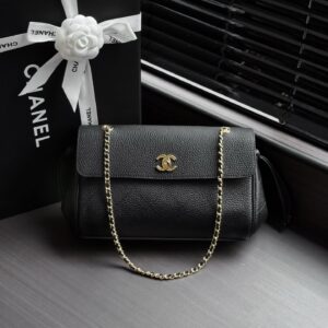 Soft Quilted Suede Baguette Chain Bag