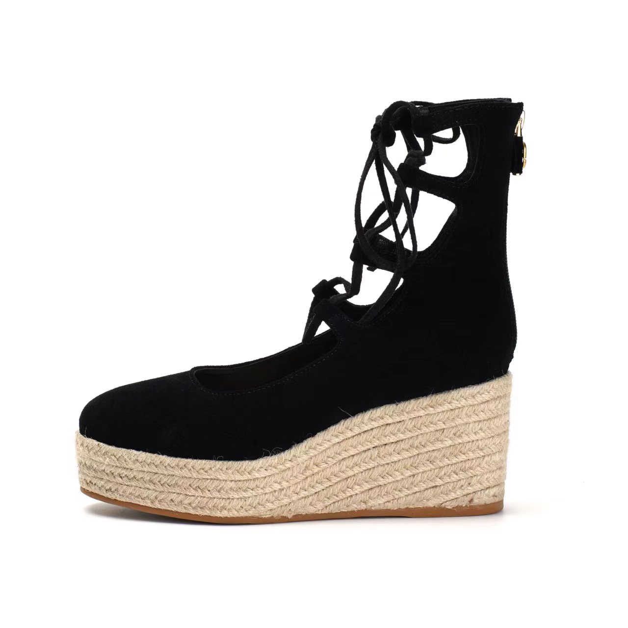 Suede Wedge Ankle Boots For Women USA