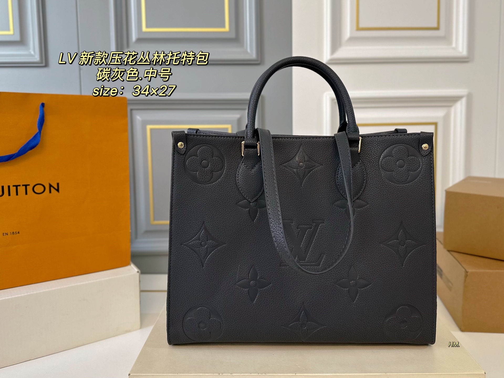 mini embossed tote bag USA