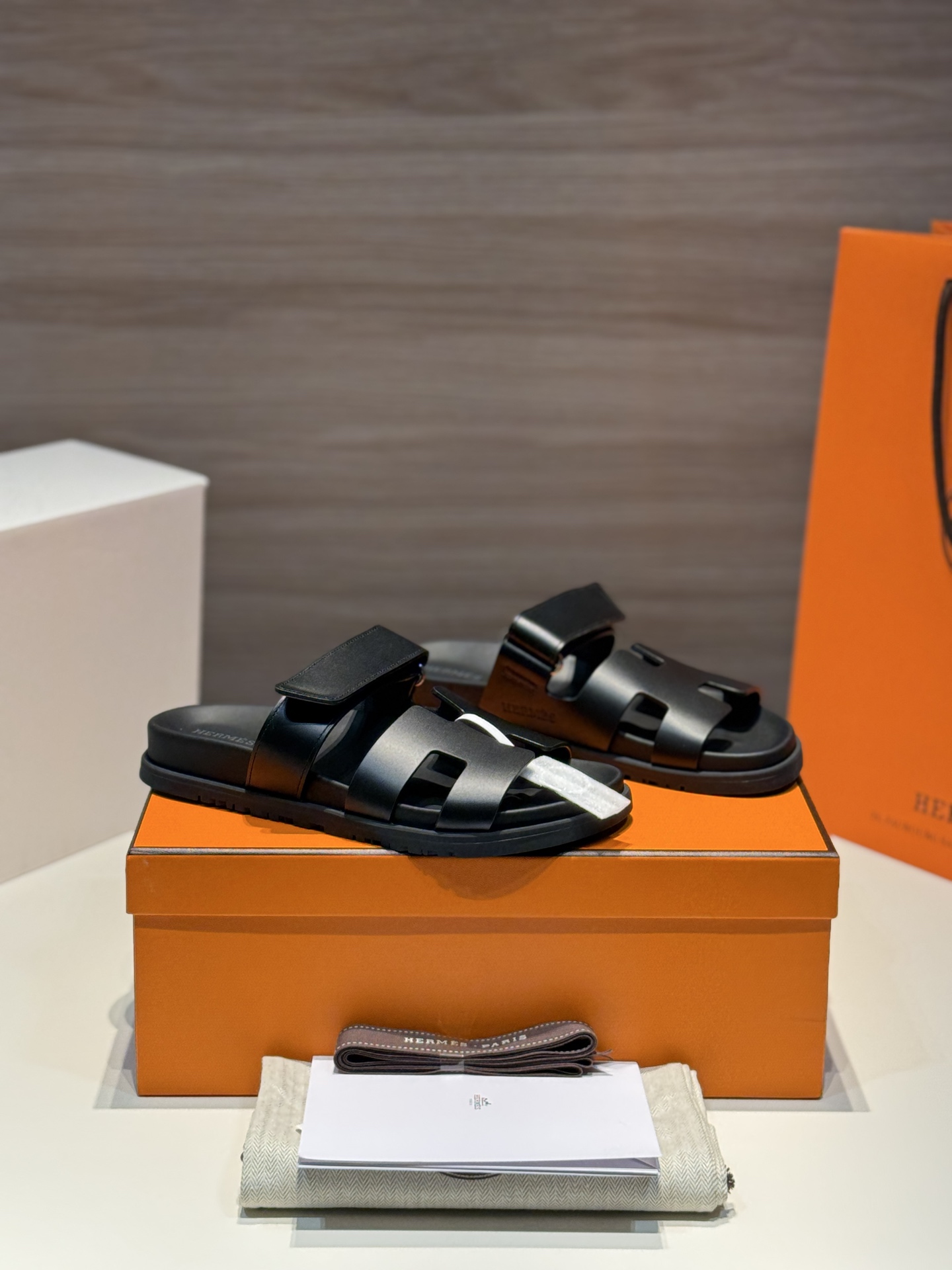 women slides leather